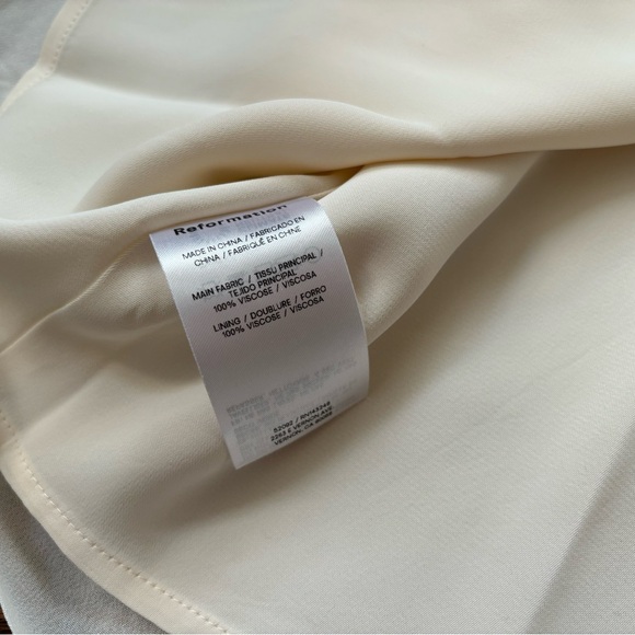 Reformation Bessie White Dress sz 6 - Picture 6 of 7